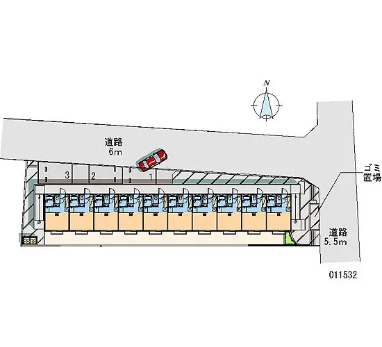 ★手数料０円★川越市郭町２丁目 月極駐車場